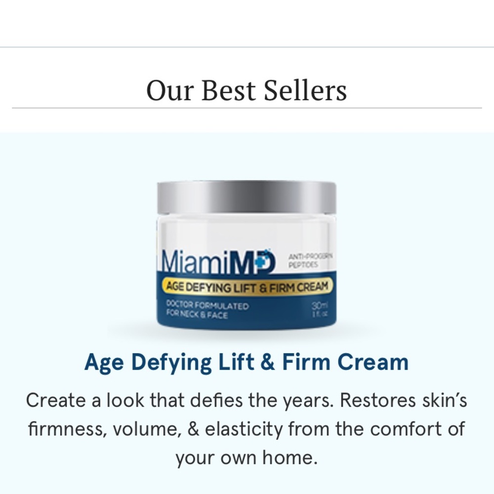 MiamiMD Age Defying Lift & Firm Cream